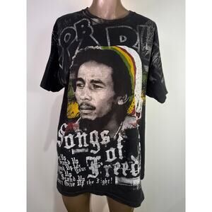 ZION Bob Marley Graffix Tee Men’s Size L